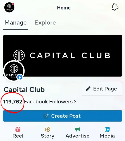 Facebook — Capital Club — Capital Club · 119,762 Facebook followers